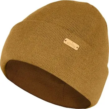 Čepice Bontis Pletená dvojitá pánská čepice s lemem - Oříšková | uni