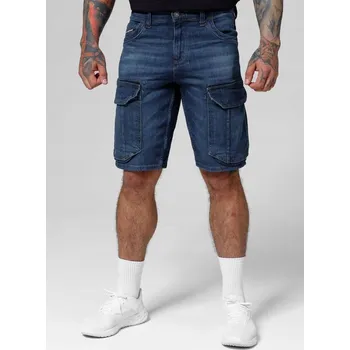 Pánské kraťasy Pitbull pánské džínové kraťasy ke kolenům Longspur, velikost 34