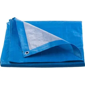 Krycí plachta plachta krycí, modro-stříbrná, s kovovými oky, 2 x 3 m, standard plus 0.42 Kg TOP Sklad4 600555 (0.42 Kg TOP Sklad4 600555)