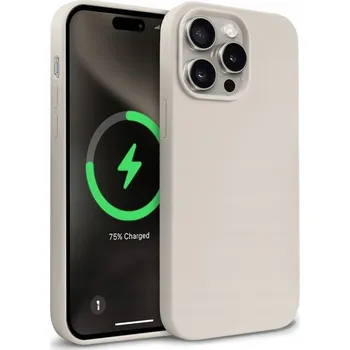 Pouzdro na mobilní telefon Zadní Kryt Crong pro Apple iPhone 15 Pro béžový