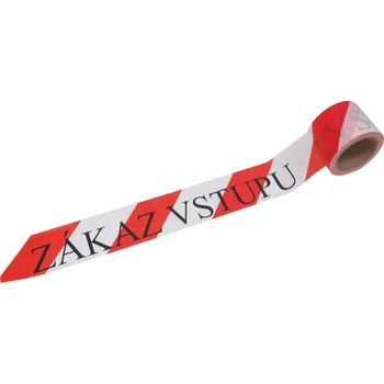 Výstražná páska páska výstražná, nelepící, "Zákaz vstupu", červeno – bílá, 75 mm x 250 m 0.53 Kg TOP Sklad4 701305 (0.53 Kg TOP Sklad4 701305)