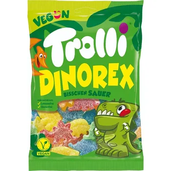 Bonbon Trolli Dino Rex Dinosauři 100 g VEGAN