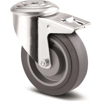 Pojezdové kolečko Neznačkující kolo 100 mm,otočné s brzdou,šedá supratech 2076