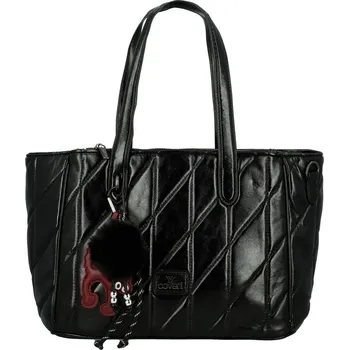 Kabelka Trendy dámská koženková kabelka na rameno Coveri Mauria, černá