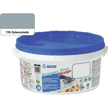 Spárovací hmota Mapei KERAPOXY EASY DESIGN 176 ZELENOŠEDÁ 1,5kg 5KB017602