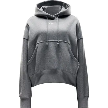 Dámská mikina Dámská mikina přes hlavu Nike W NSW PHNX FLC OOS PO HOODIE W šedá DQ5858-063 - XXS | UK 10,5 | US 11,5