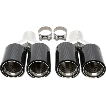 Koncovka výfuku TA Technix koncovky pro BMW X3 (G01, od 2017) v provedení chrom/černý lesk (karbon)