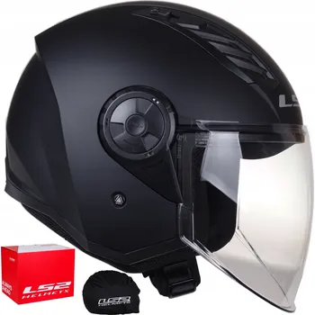 Helma na motorku Otevřená helma LS2 OF616 AIRFLOW II SOLID MATT BLACK, homologace ECE 22.06