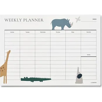 Diář Týdenní plánovač Liewood Kirby weekly planner LW17911 bílá 00X