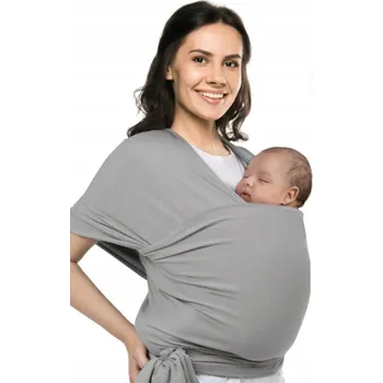 Šátek Šátek na nošení miminka - světle šedý