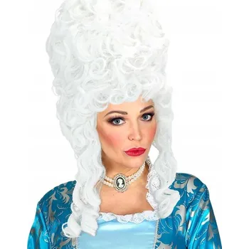 Karnevalová paruka Widmann paruka krátké vlasy bílá kudrnatá