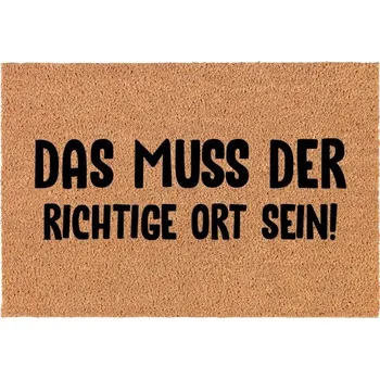 Rohožka Kokosová rohožka před dveře | Vtipná rohožka "Správné místo" Dárek