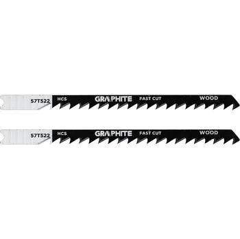 Pilový plátek Graphite Pilový list, 6 TPI, HCS, rukojeť ve tvaru U, 2 ks, zakřivený řez, rychlé řezání