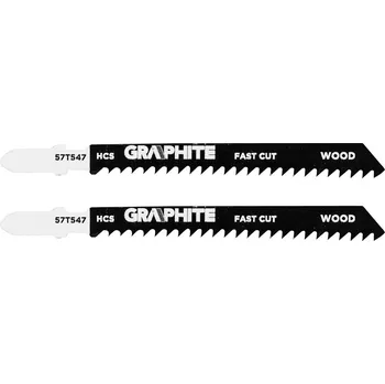 Pilový plátek Graphite Pilový list, 8 TPI, HCS, rukojeť ve tvaru T, 2 ks, hrubé řezání