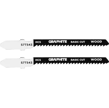 Graphite Pilový list, 12 TPI, HCS, rukojeť ve tvaru T, 2 ks, zakřivený řez