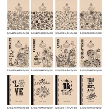 Blok ŠKOLNÍ SEŠIT NOTES PLÁNOVAČ ZDOBENÝ ZÁPISNÍK DO ŠKOLY 105X125/64 STRAN