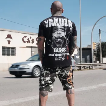 Pánské triko Yakuza Axe 24022 black velikost: L