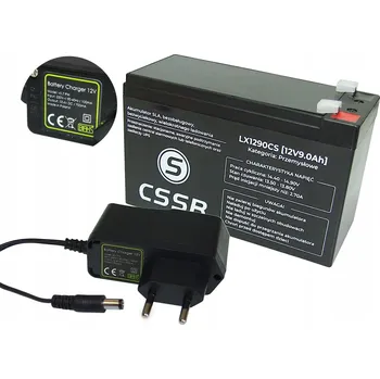 Záložní baterie Akumulátor baterie AGM 12V 9Ah SB (náhrada za 7Ah 7,2Ah) + NABÍJEČKA WK UPS Vozidlo