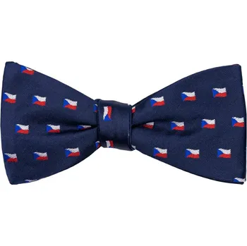 Motýlek Bubibubi Tmavomodrý motýlek s českou vlajkou