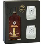 Apis - Sweet grass Poltorak v dárkové krabičce se skleničkami - 0,5 l 16%, sklo