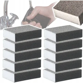 Brusný papír 10x Brusný blok P180 Brusná kostka Houbička na broušení sádry