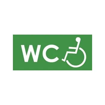 WC PRO INVALIDY, zelená, plast s dírami 2 mm 190x90 mm