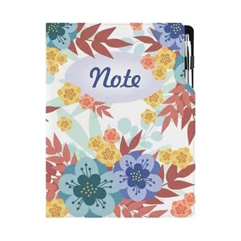 Notes DESIGN A4 tečkovaný - Podzimní květiny