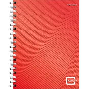 Sešit A4 s linkami TOP-2000 měkká obálka 80 listů červený 1 ks