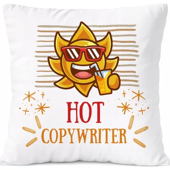 Polštář Dárek Polštář Broker s potiskem , bílý PoliDraw