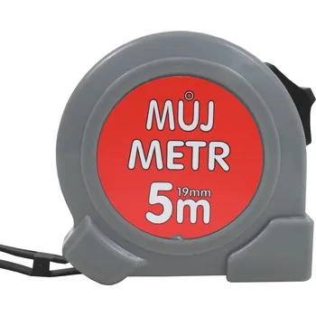 metr metr svinovací, „MŮJ METR“, jednobrzdový, 19 mm x 5 m 0.16 Kg TOP Sklad4 500035 (0.16 Kg TOP Sklad4 500035)