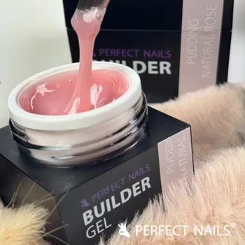 Lak na nehty Perfect Nails Stavební, krycí UV gel Pudding Natural Rose 15ml