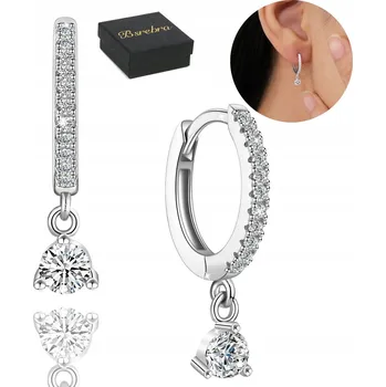 Náušnice STŘÍBRNÉ NÁUŠNICE RYZOST 925 VISACÍ STŘÍBRO KRUHY Anglické Zapínání Kroužek