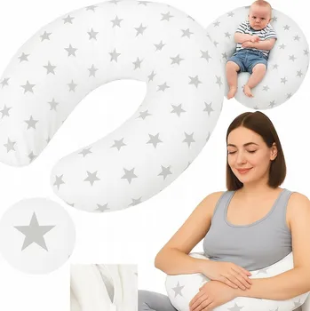 Polštář POLŠTÁŘ ROHLÍK PRO TĚHOTNÉ ŽENY TĚHOTENSKÝ NA SPANÍ A KE KOJENÍ TYPU C XXL