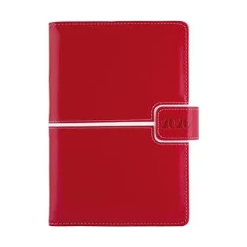 Diář Diář MAGNETIC denní A5 2026 český - červená/bílá