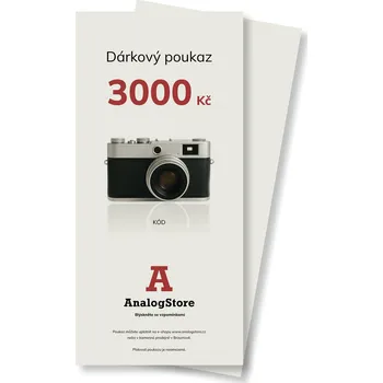 Analogový fotoaparát AnalogStore Dárkový poukaz 3000 Kč