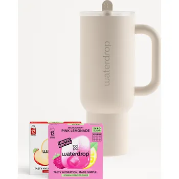 Instantní nápoj Waterdrop Explorer Set Jablko a Maliny krémově bílá