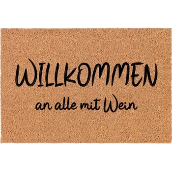 Rohožka Kokosová rohožka před dveře | Vtipná uvítací rohožka s vínem Dárek