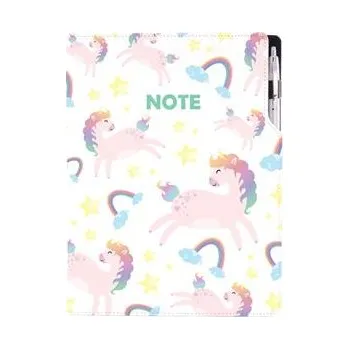 Notes - zápisník DESIGN A4 linkovaný - Unicorn