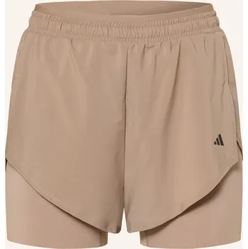 Adidas Dámské Tréninkové Šortky 2V1 d4t, světle hnědá, 40