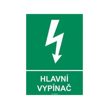 HLAVNÍ VYPÍNAČ, plast 1 mm, A4