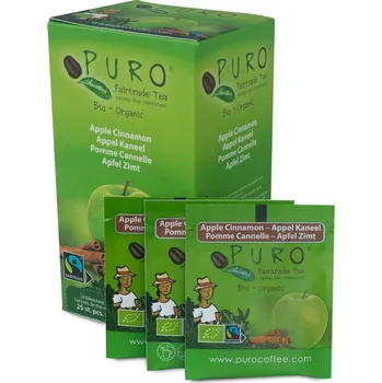 Čaj Puro Fairtrade čaj porcovaný jablko skořice 25x2g