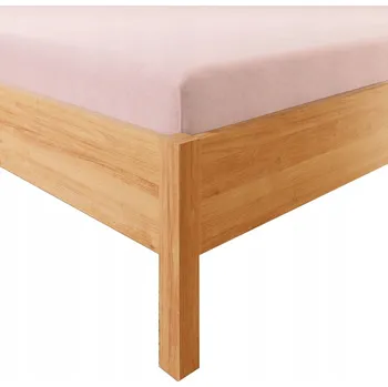 Prostěradlo PROSTĚRADLO BAVLNĚNÉ S GUMOU 90x200 JERSEY SVĚTLE RŮŽOVÉ MĚKKÉ