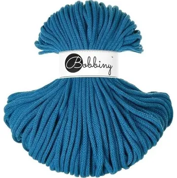 Příze Bobbiny Premium Braided Cord 5 mm 100 m Dopamine Blue Šňůra