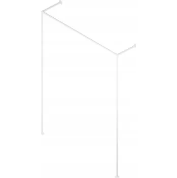 Věšák TYČ NA OBLEČENÍ VĚŠÁK NA ZEĎ LOFT PEVNÁ fi 25mm HOTSE BÍLÁ