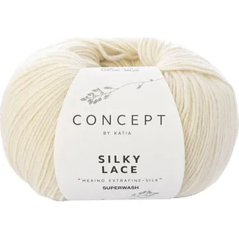 Příze Katia Silky Lace 152 Off White Pletací příze