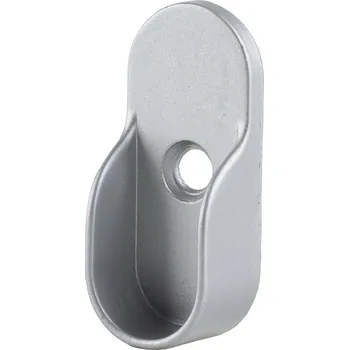 Strong Držák šatní tyče oválné s trny 15x30 mm stříbrná