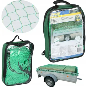 autokoberec OCHRANNÁ SÍŤ DO PŘÍVĚSU NÁVĚSU NA VOZÍK 1,5x2,2m KINZO