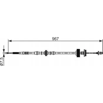 Brzdová hadice Bosch 1 987 482 794 Lanko ruční brzdy