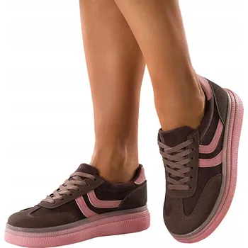 Dámské tenisky Dámské Sportovní Boty Hnědé Tenisky Módní Stylové Pohodlné Stabilní vel. 39