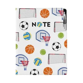 Notes - zápisník DESIGN A4 linkovaný - Sport